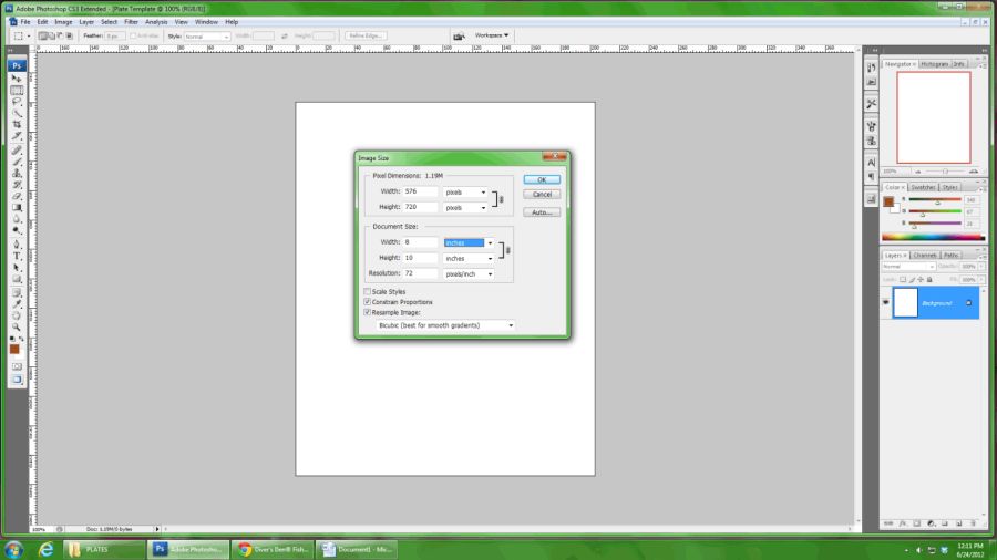 Creating a new Photoshop document